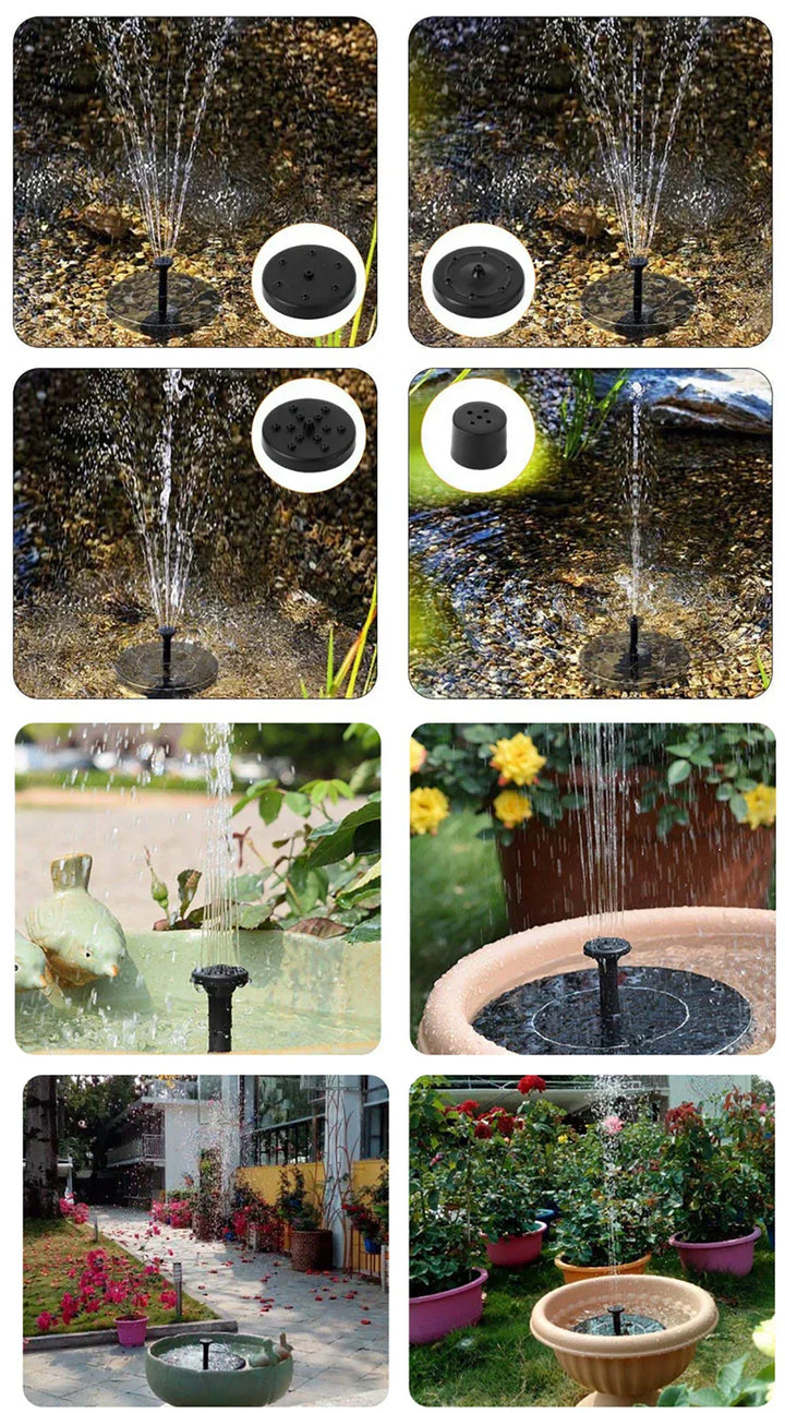 TranquilFlow – Beruhigender Gartenbrunnen mit Solarlicht Skanto