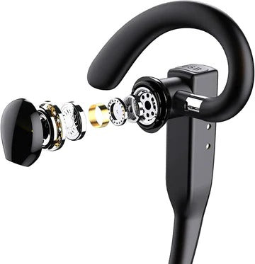 Skanto | Trucker Dual-Mikrofon kabelloses Bluetooth 5.1 Noise-Cancelling Headset/Ohrhörer