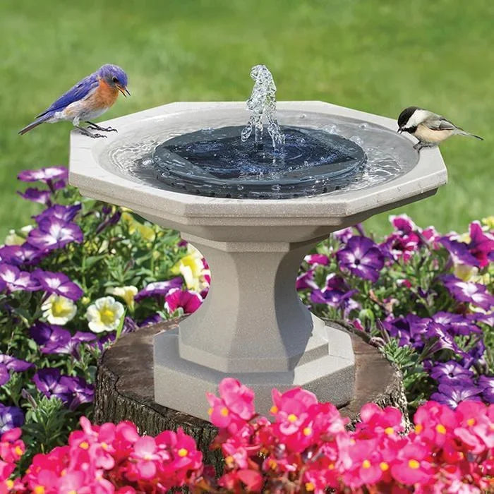 TranquilFlow – Beruhigender Gartenbrunnen mit Solarlicht Skanto