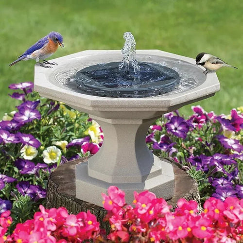 TranquilFlow – Beruhigender Gartenbrunnen mit Solarlicht Skanto