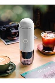 Skanto | Selbstmessende tragbare elektrische Espressomaschine mit USB-C Ladegerät – Kompatibel mit gemahlenem Kaffee & Nespresso Kapseln