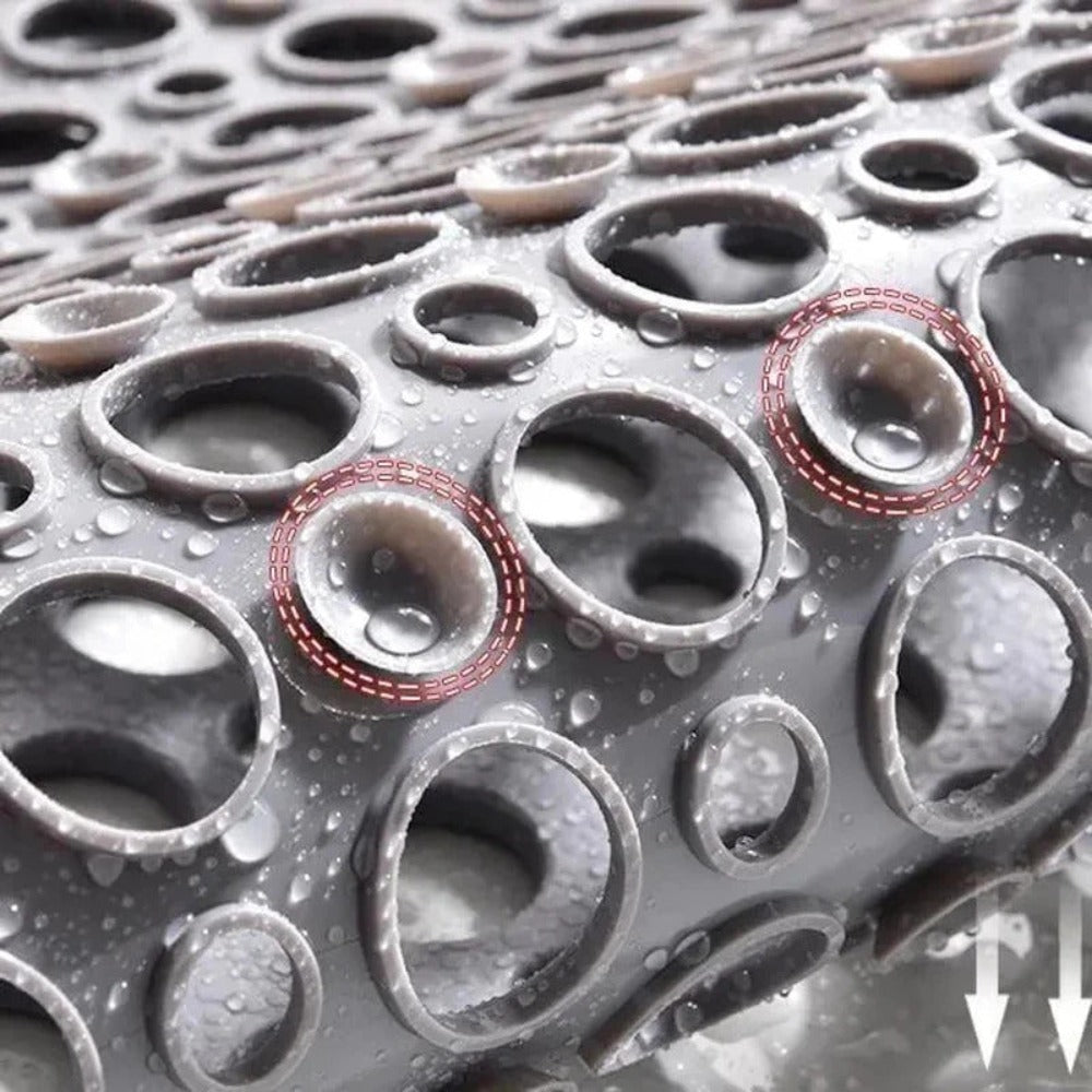 Skanto | AquaGuard Rutschfeste Duschmatte – Matten mit Saugnäpfen und schnelltrocknendem Design