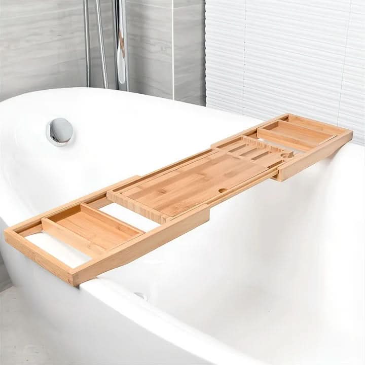 Skanto | BambooBliss – Ausziehbares Badewannentablett