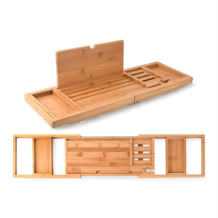 Skanto | BambooBliss – Ausziehbares Badewannentablett