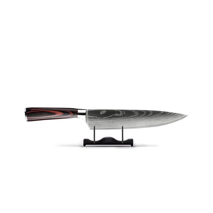 Skanto | Damaststahl Kochmesser | 20 cm Klinge, ergonomischer Harzgriff & ideal für das Kochen zu Hause