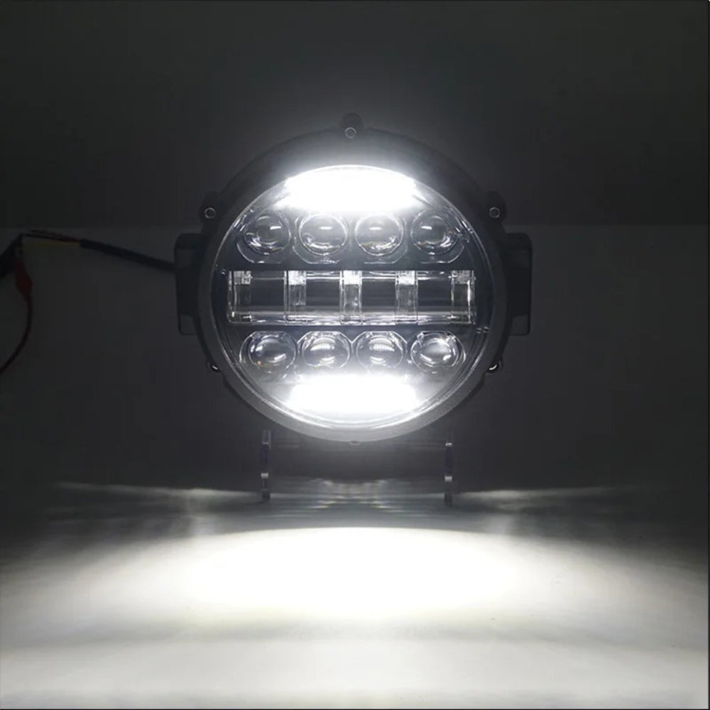 Skanto | Hochleistungs-LED-Fahrlicht 7" | Weitbereichs-Scheinwerfer für Auto & 4x4
