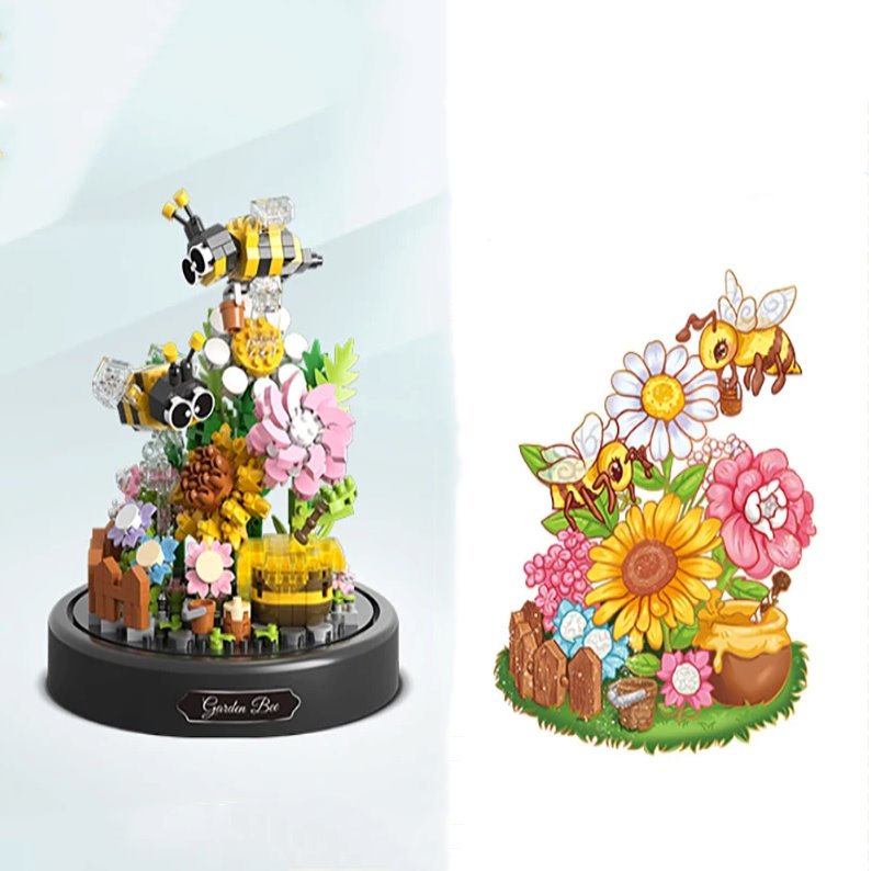 Skanto | Blumen Insekten Schmetterling Biene Nano-Bausteine
