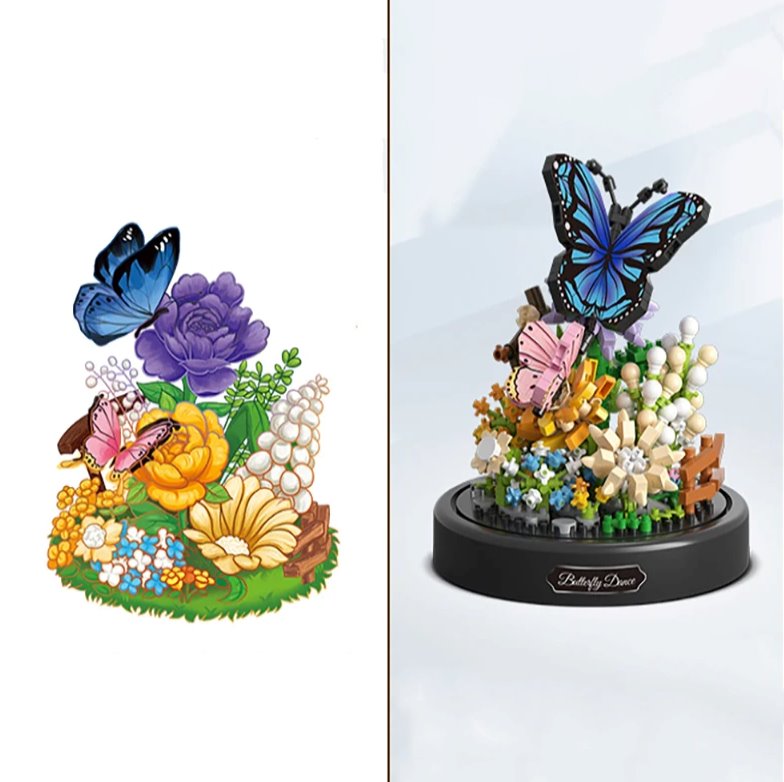 Skanto | Blumen Insekten Schmetterling Biene Nano-Bausteine