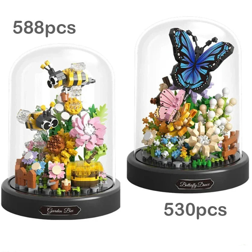 Skanto | Blumen Insekten Schmetterling Biene Nano-Bausteine