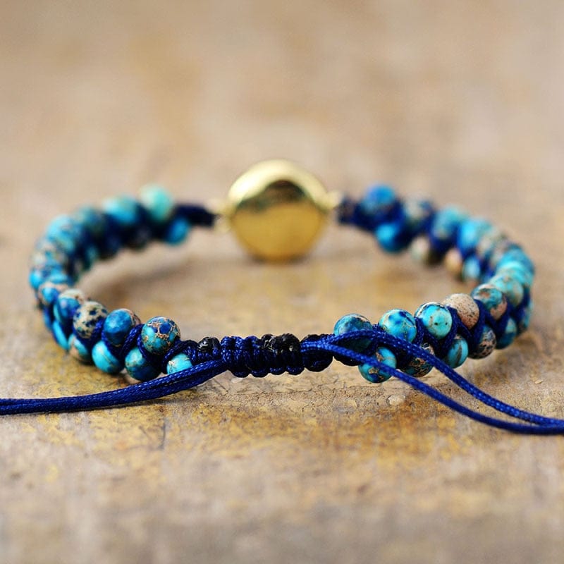 Vom Ozean inspiriertes Opal- & Jaspis-Armband – Thalassa Kollektion Skanto