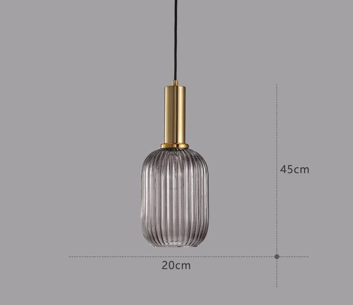 Skanto | Retro Glas-Pendelleuchte - ColorVibe