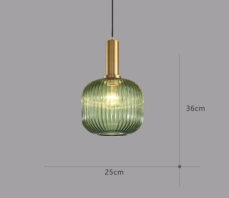 Skanto | Retro Glas-Pendelleuchte - ColorVibe