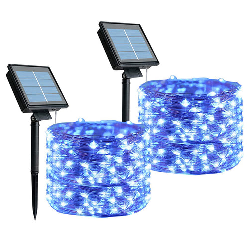 Skanto | Solar Lichterkette für den Außenbereich | Wasserdichte Solar Gartenleuchten