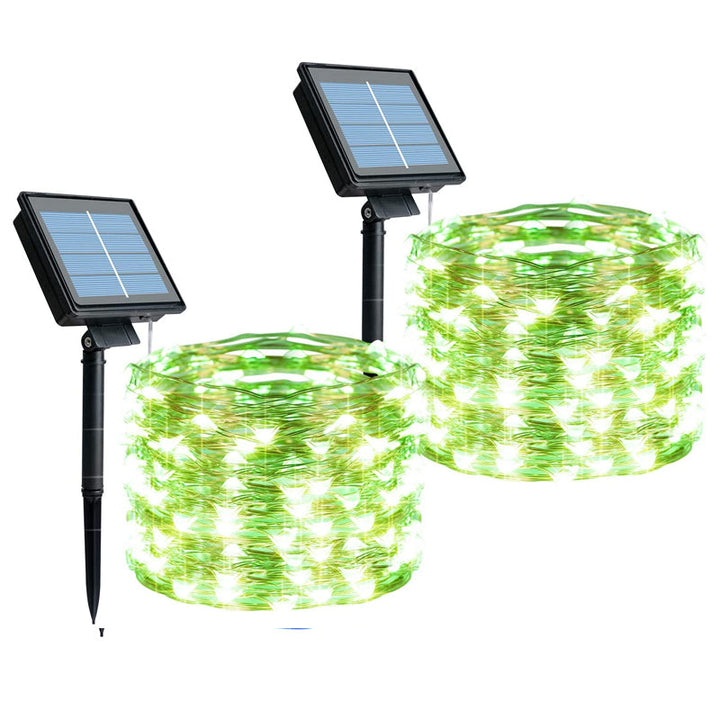 Skanto | Solar Lichterkette für den Außenbereich | Wasserdichte Solar Gartenleuchten
