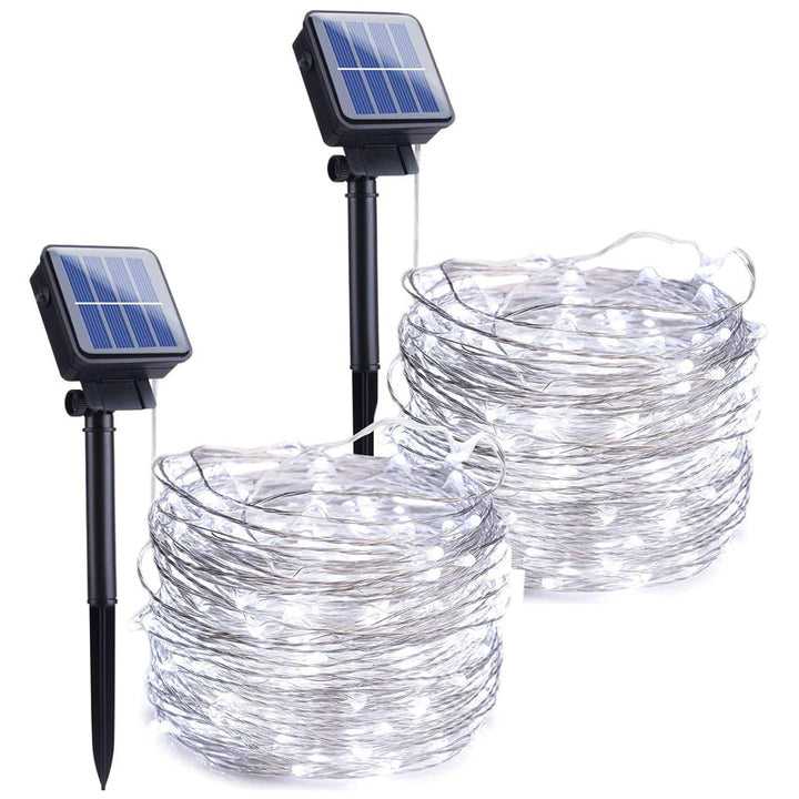 Skanto | Solar Lichterkette für den Außenbereich | Wasserdichte Solar Gartenleuchten