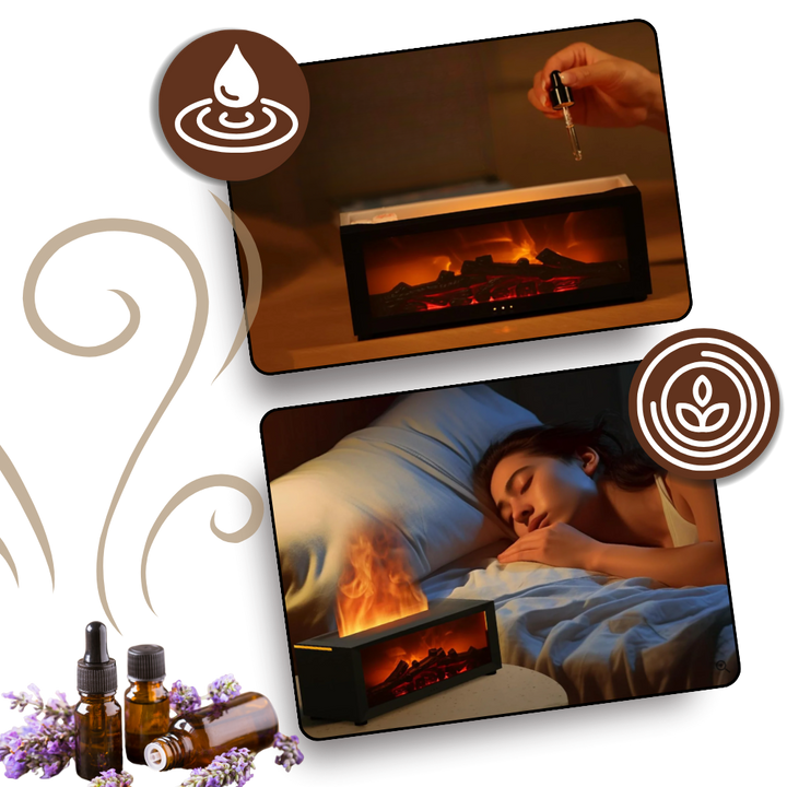 LED-Kamin-Simulation mit Aroma-Diffusor