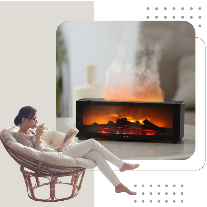 LED-Kamin-Simulation mit Aroma-Diffusor