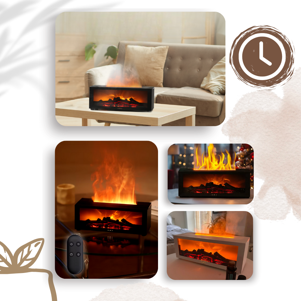 LED-Kamin-Simulation mit Aroma-Diffusor