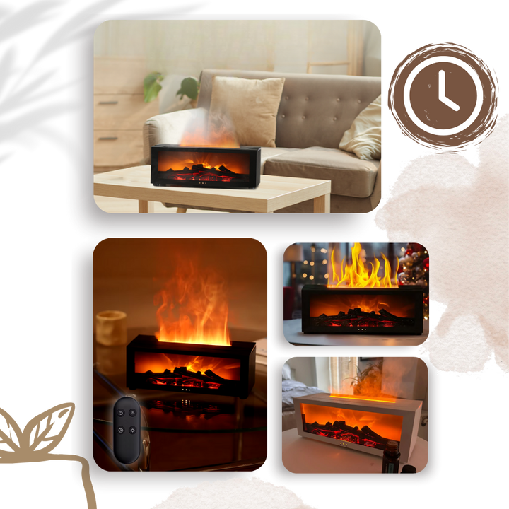 LED-Kamin-Simulation mit Aroma-Diffusor
