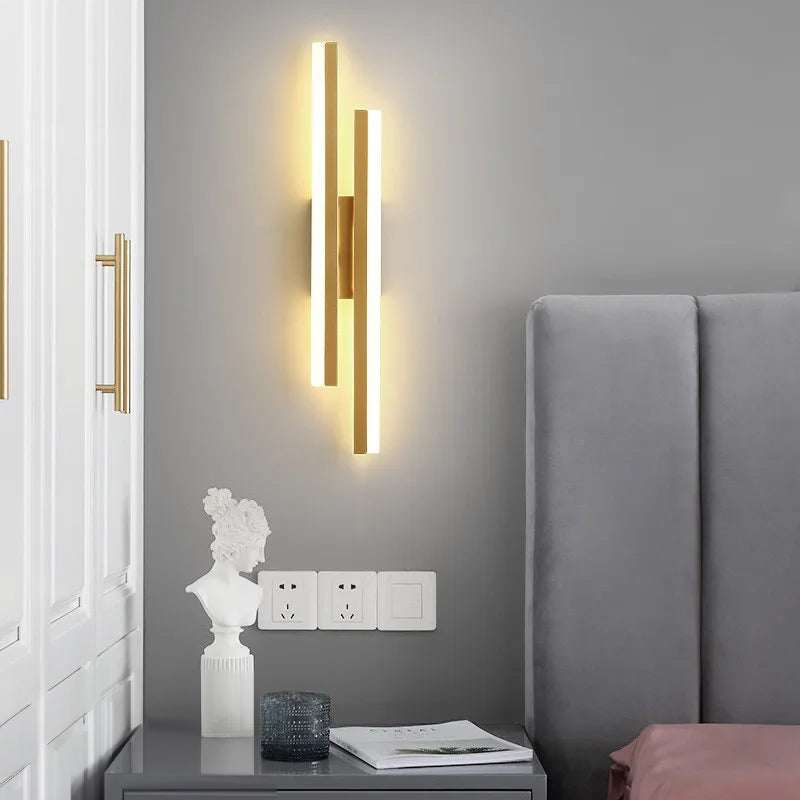 Moderne LED-Wandlampe mit schlichtem Design, minimalistische Wandlampe für Flur & Wohnzimmer