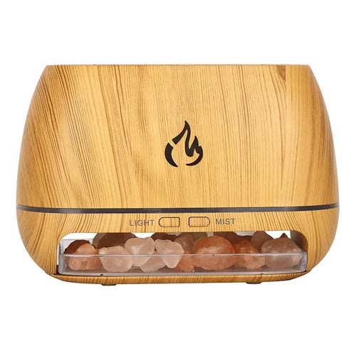 Skanto | SaltLight Aroma-Diffusor – Himalaya-Salzlampe mit Duftdiffusion und Farblicht