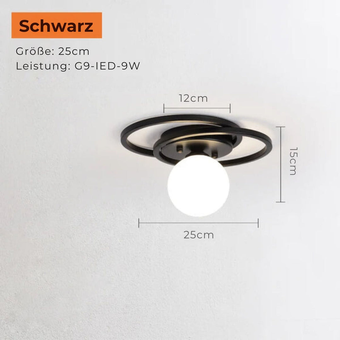 Skanto | LumiNoble | Zeitloser Kronleuchter mit goldenem LED-Kugel-Design