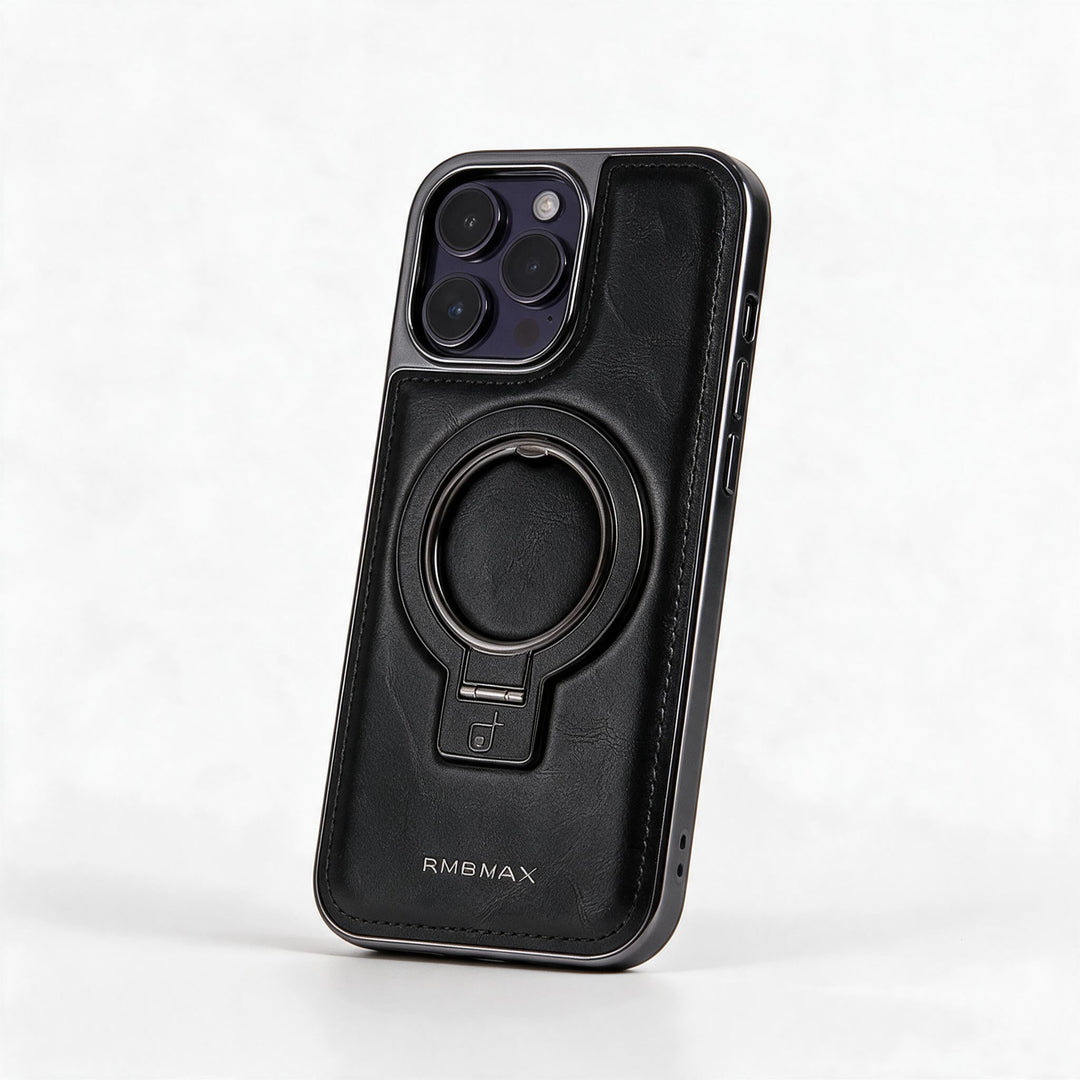 🎁Luxuriöse Lederhülle mit unsichtbarem Ständer für das iPhone🎁