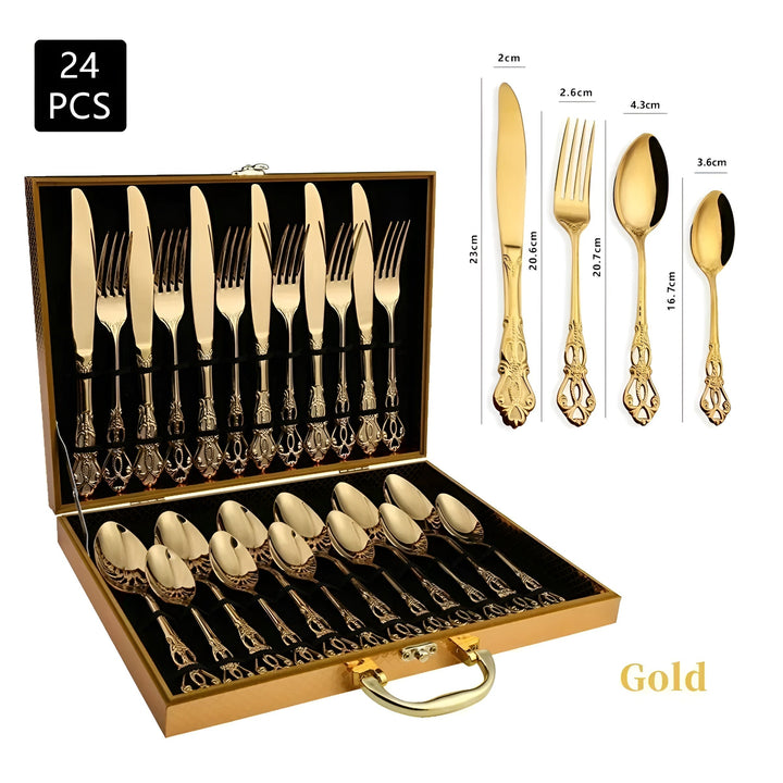 Skanto | RoyalCutlery Besteckset | Edelstahl | 24 Teile