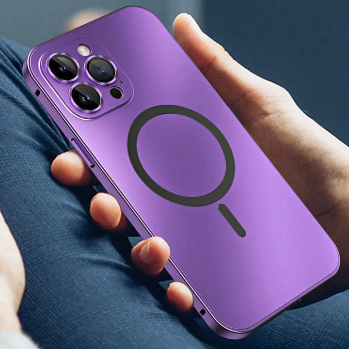 Skanto | Magnetische Metallhülle für iPhone – Robuster Schutz mit schlankem Design und MagSafe-Kompatibilität
