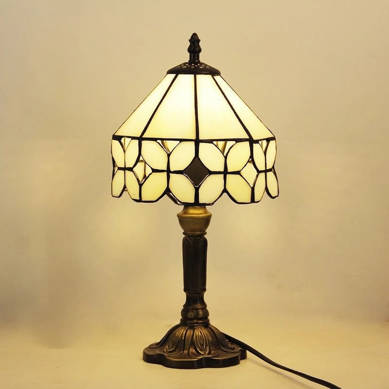 Skanto | Barock LED-Tischlampe E27 Retro – Vintage Tiffany Glas