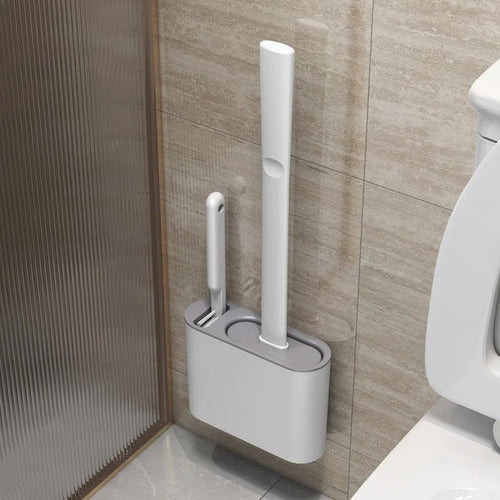 Skanto | Toilettenbürste | Wandmontiert, hygienisches Design mit langlebigen Bürsten für vollständige Reinigung in kleinen Bädern