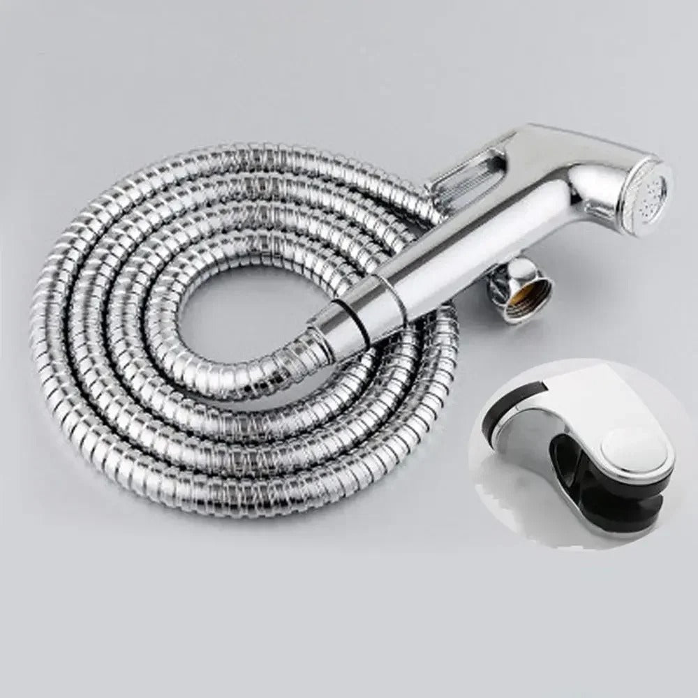 Skanto | Handbrause-Bidet-Set aus Edelstahl | Einstellbarer Druck, selbstreinigende Düse & ideal für persönliche Hygiene und Tierreinigung