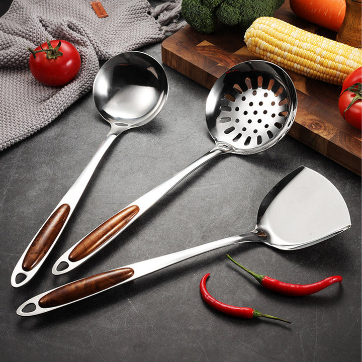 Skanto | Edelstahl-Küchenutensilien-Set | 10-teiliges Kochwerkzeug für Hobbyköche & zum Backen