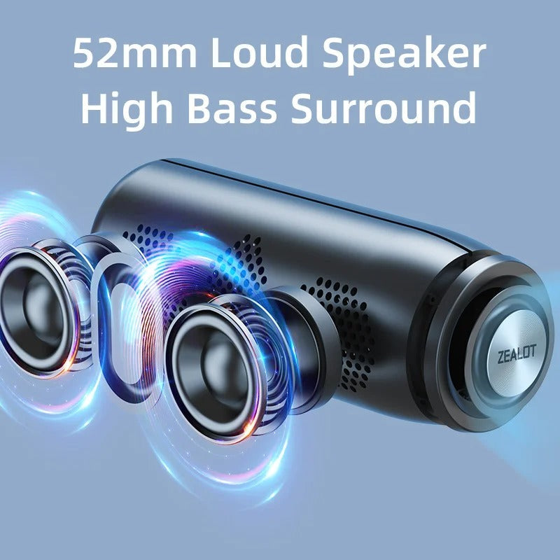 Skanto | Leistungsstarker Mini Bluetooth Lautsprecher – Kompakter 360° kabelloser wasserdichter Lautsprecher