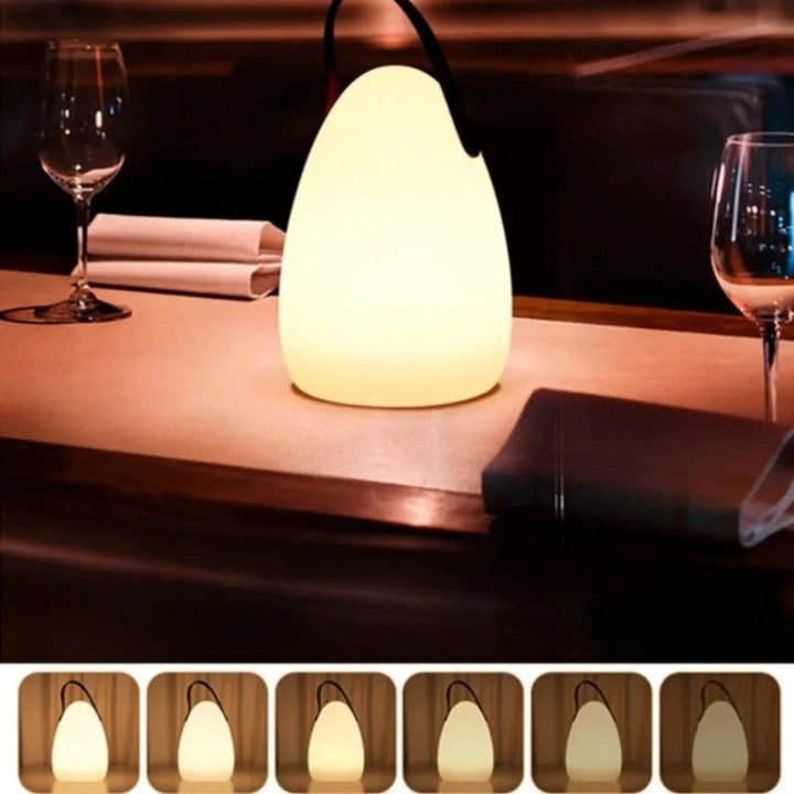 Skanto | LuminaFusion Lampe – Tragbare, wasserdichte, kabellose Tischlampe mit Fernbedienung