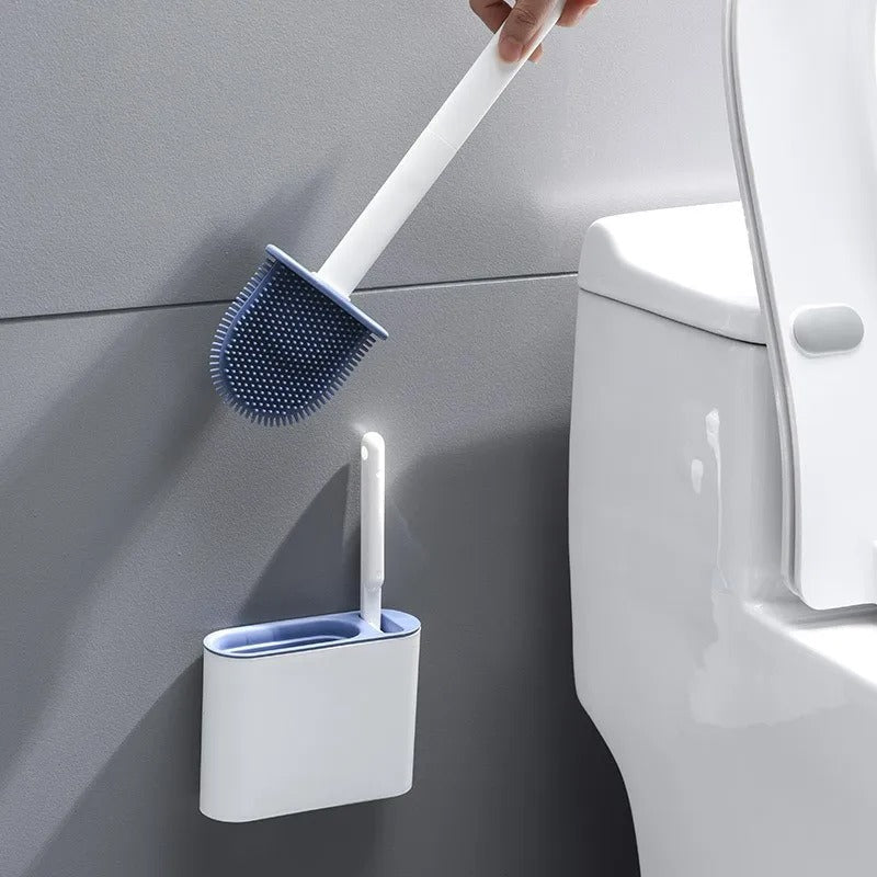 Skanto | Toilettenbürste | Wandmontiert, hygienisches Design mit langlebigen Bürsten für vollständige Reinigung in kleinen Bädern