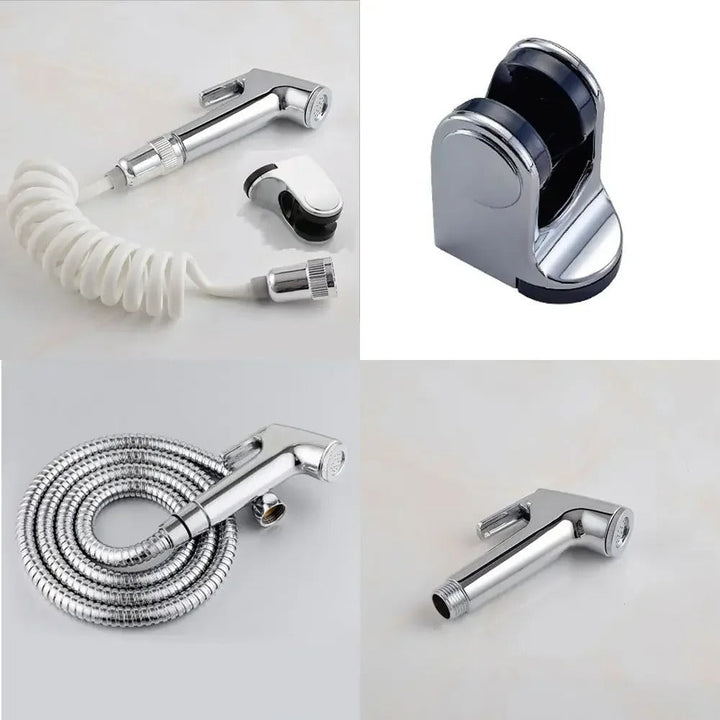 Skanto | Handbrause-Bidet-Set aus Edelstahl | Einstellbarer Druck, selbstreinigende Düse & ideal für persönliche Hygiene und Tierreinigung