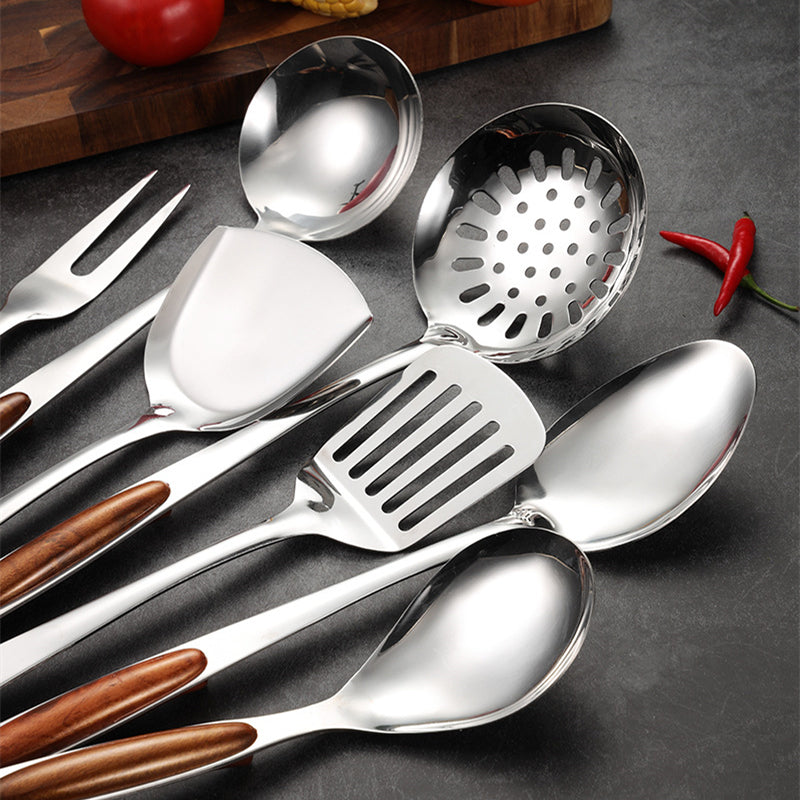 Skanto | Edelstahl-Küchenutensilien-Set | 10-teiliges Kochwerkzeug für Hobbyköche & zum Backen