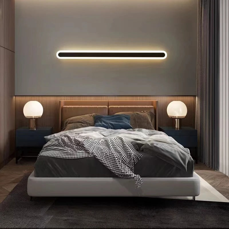 Skanto | Outdoor IP65 Wasserdichte Lineare Wandleuchte | Minimalistisches Metalldesign. Dimmbare LED-Optionen für Gärten & Terrassen