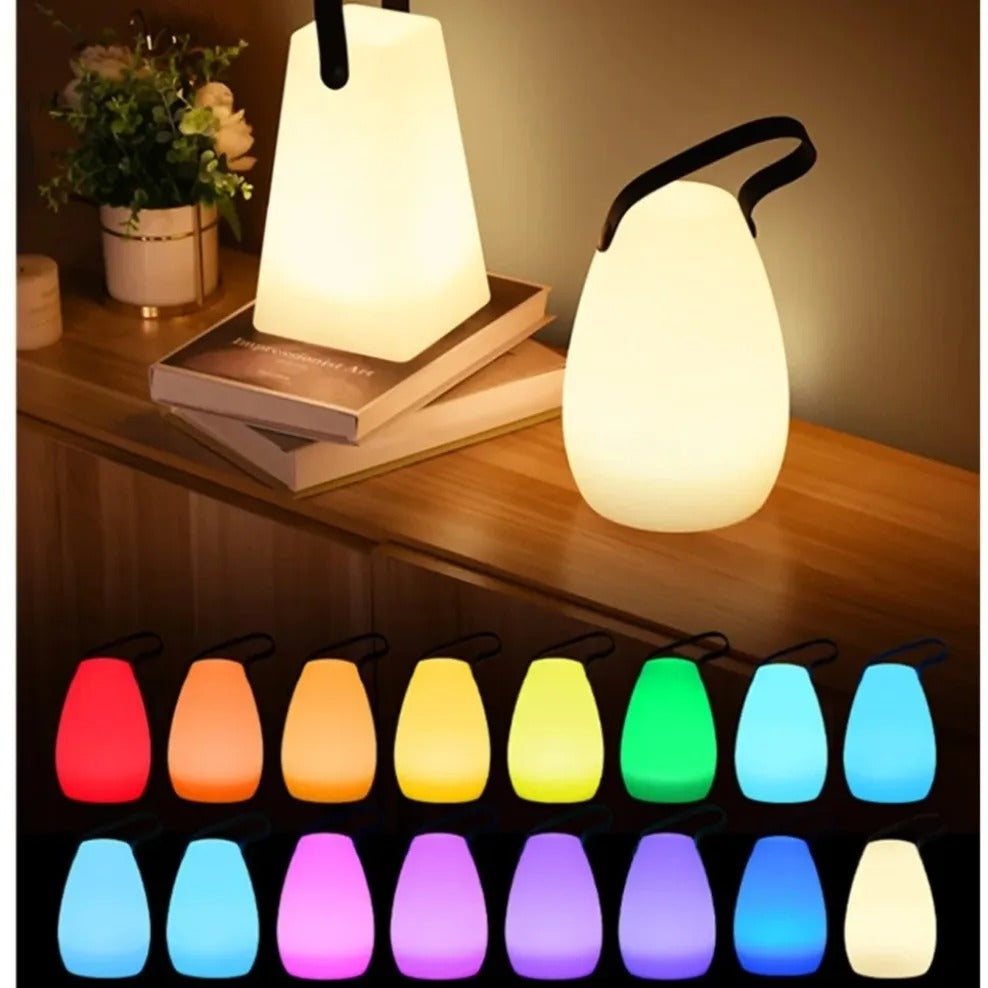 Skanto | LuminaFusion Lampe – Tragbare, wasserdichte, kabellose Tischlampe mit Fernbedienung