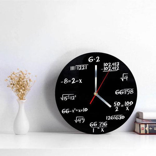 Skanto Equations Wanduhr