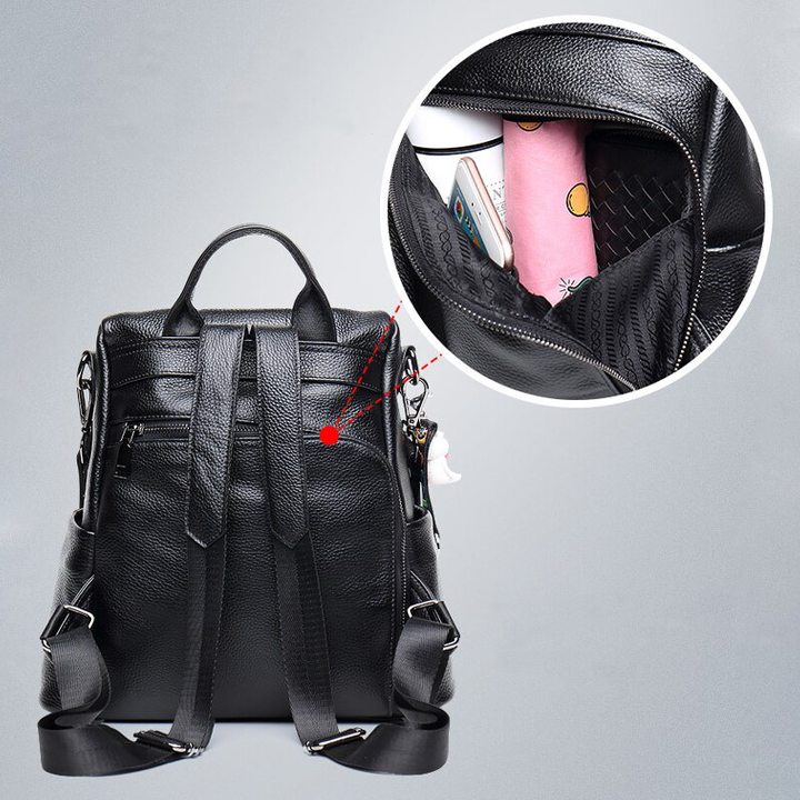 Skanto | Anti-Diebstahl Lederrucksack