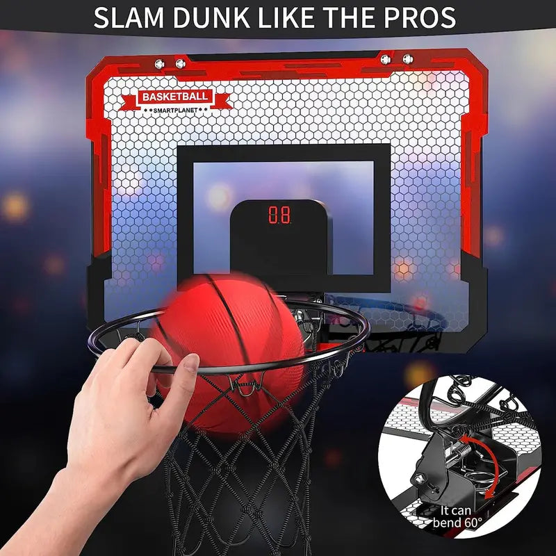 Skanto | Mini-Basketballkorb mit elektronischer Anzeigetafel - BouncePro