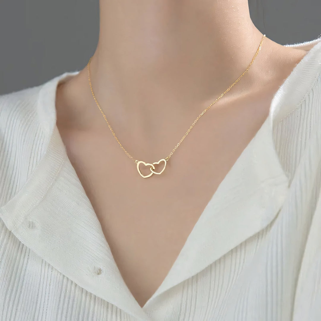 Skanto | Minimale Love Lock Herz-Halskette