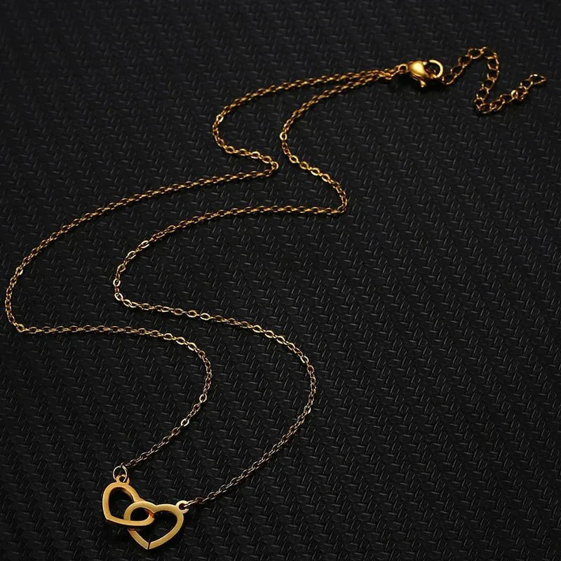 Skanto | Minimale Love Lock Herz-Halskette