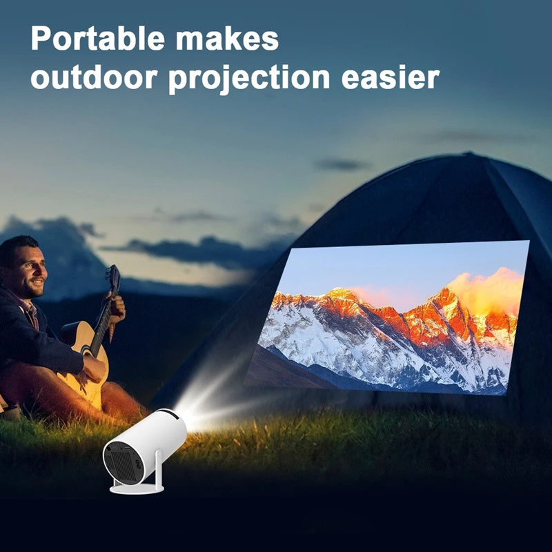 Skanto | Smarter 4K Mini-Projektor mit Dual-WiFi und Bluetooth-Konnektivität