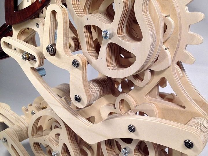 Skanto | 3D Mechanischer Kolibri und Mechanische Schildkröte aus Holz