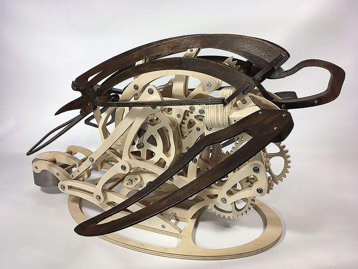 Skanto | 3D Mechanischer Kolibri und Mechanische Schildkröte aus Holz