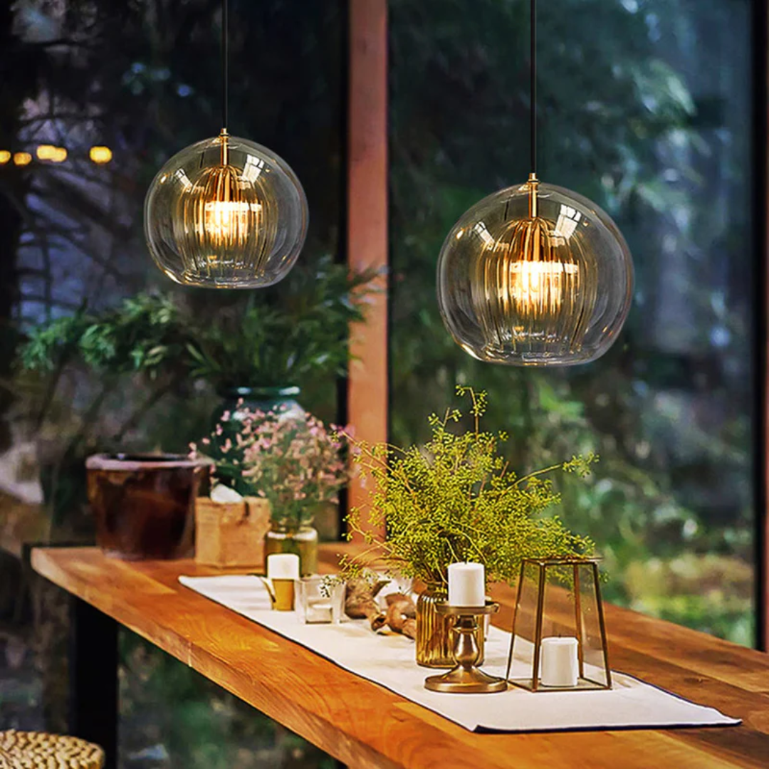 Skanto | Moderne sphärische LED-Pendelleuchte - Aurora Sphere