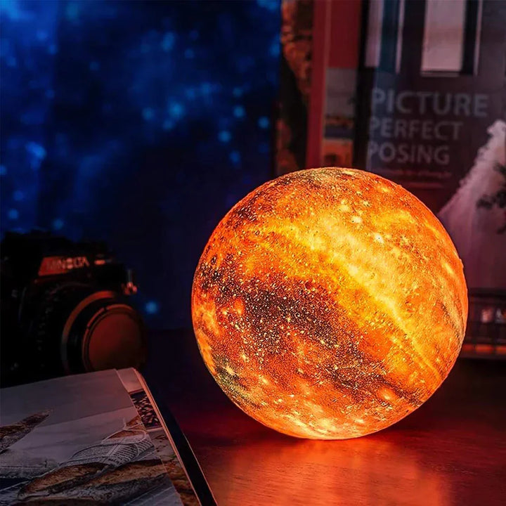 Skanto | Skandinavische Mondlampe | 16 Farben | Mit Fernbedienung - Sky